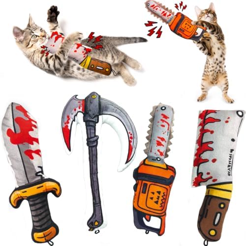 4PCS Catnip Cat Kicker Toys [8000mg Premium Catnip] 7.87 Inches