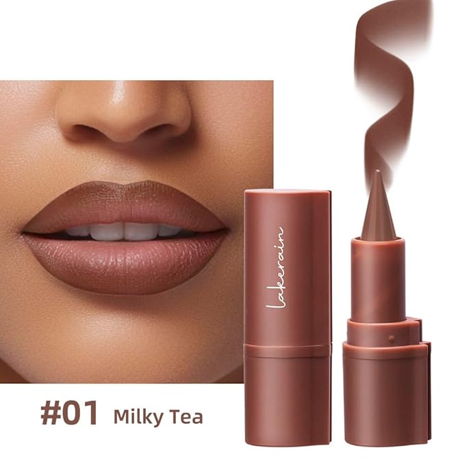 3PCS 2-in-1 Lip Liner and Lipstick Set - Matte Nude, Dark Brown, and Red Gradient Lip Liner Combo | Long Lasting, High Pigment, Waterproof Lip Pencil Set for Women