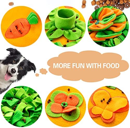 Snuffle Mat for Large Dogs, 40'' x 27.5'' Sniff Mat for Dogs, Portable Slow Feeding Mat for Foraging Skills and Stress Relief, Interactive Indoor/Outdoor Dog Puzzle Toys for Nosework Training