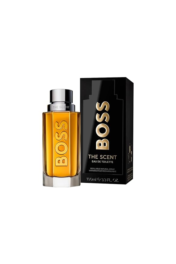 Hugo Boss The Scent Eau de Toilette – Ambery Men's Cologne – With Notes of Ginger, Manika Fruit & Leather Accords – Long Lasting Fragrance