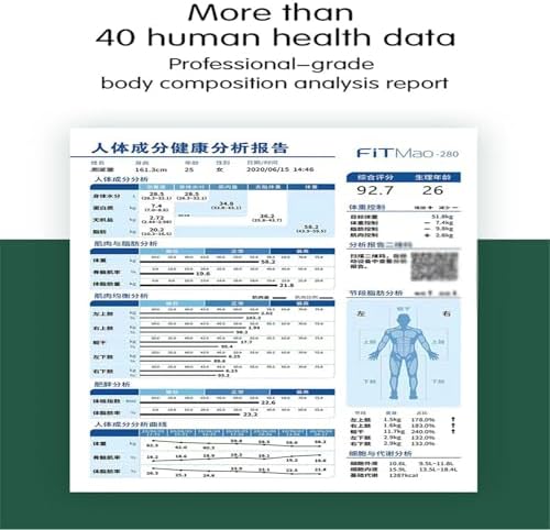 Smart Body Composition Analyzer - Precise Bioimpedance Measurement for Fat, Bmi, Weight & Muscle - Ideal for Health Monitoring at Home