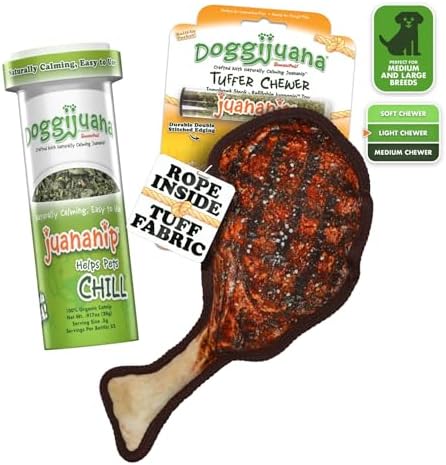 Doggijuana Tomahawk & Juananip Bundle | Squeaky Refillable Plush Toy