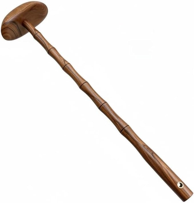 37cm Body Gua Sha Tool with Wooden Handle for Back, Neck & Shoulder, B | Muscle Scraper & Gua Sha Paddle for Lymphatic Drainage, Muscle Pain Relief, Body Contouring & Shaping