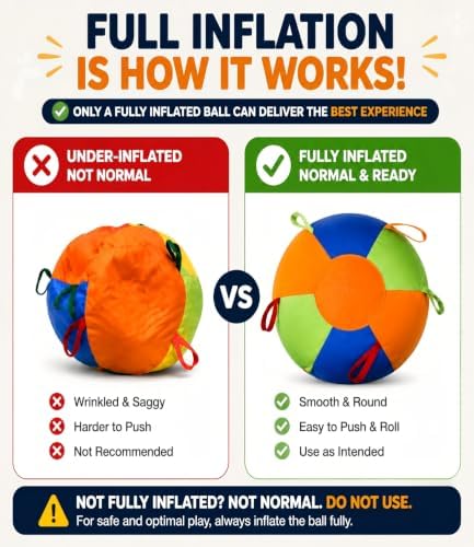 22" Herding Ball for Dogs, Large Dog Training Toy for Outdoor Play