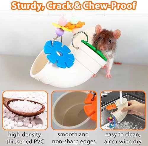 Rat Enrichment Foraging Toy, Wide Opening for More Treats, Easy-Clean