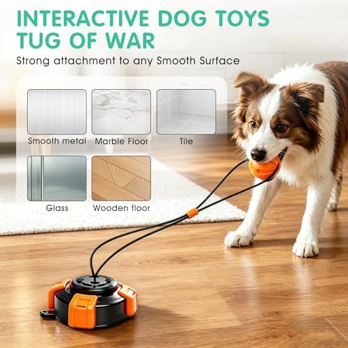 Fuufome Suction Cup Dog Toys for Medium Large Aggressive Chewers