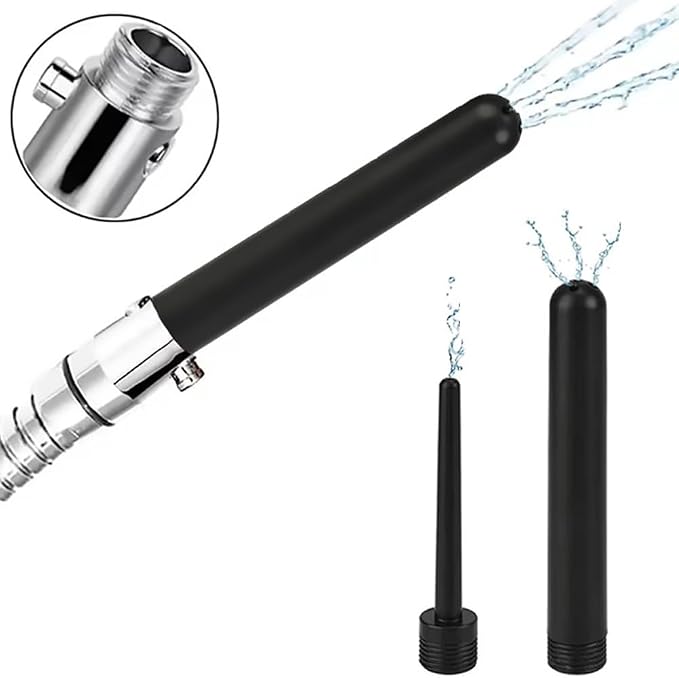 Enema Shower Kit 4-Piece Set with Control Valve Irrigation Kit for Men and Women Personal Cleansing, Easy to Operate