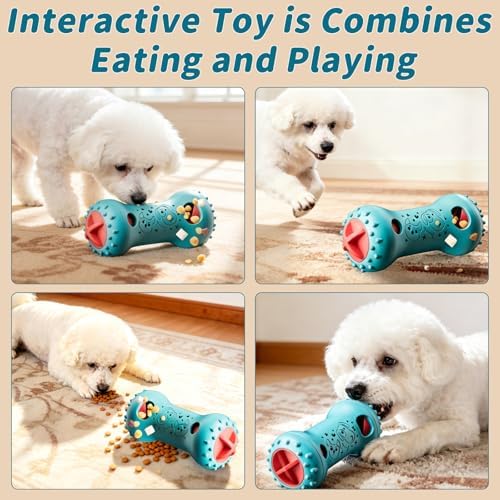 Interactive Dog Puzzle Toys - Dogs Treat Dispensing Enrichment Toy Mental Stimulation for Brain Cognitive Snack Spin for Dog Busy Boredom Teething Slow Feeder