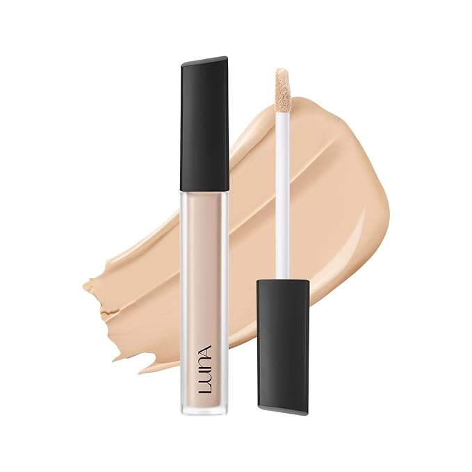 [NEW] LUNA Long Lasting Tip Concealer 22N | Moisturizing Liquid Type | Full Coverage for Dark Circles, Fine Lines & Redness | Korean Makeup, 0.24 oz