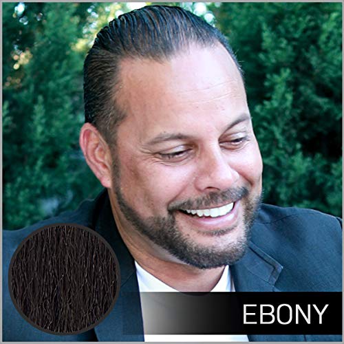 VOLT Grooming Temporary Instant Beard Color Single Pack - Quick Drying Plant Based Hypoallergenic Brush on Color for Beards, Mustaches, and Eyebrows - 0.35 Fl Oz (10 ml), Ebony (Brown/Black)