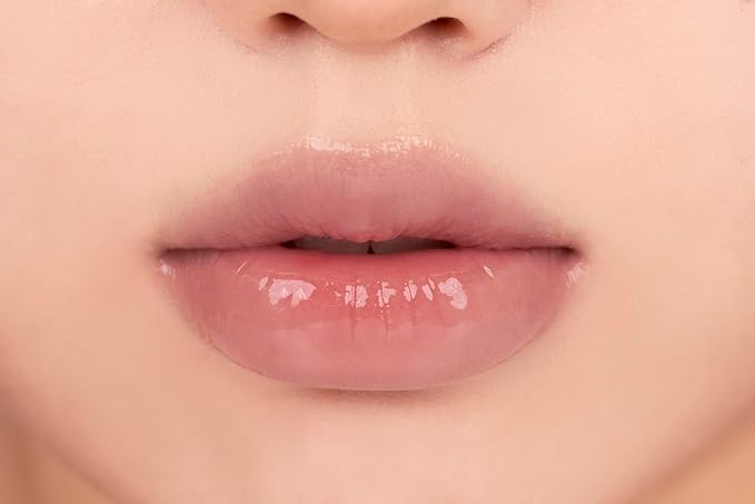 rom&nd GLASTING MELTING BALM #12 Veiled Rose - Hydrating Tinted Lip Balm & Gloss Stick | Sheer Muted Rose Nude, Crystal Water-Gloss Shine | Non-Sticky K-Beauty for Plump, Moisturized Lips