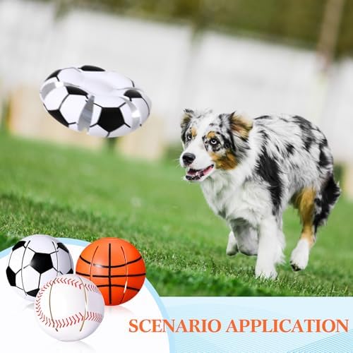 Abbylike 3 Pcs Magic Bouncing Ball Dog Flying Disc Toy