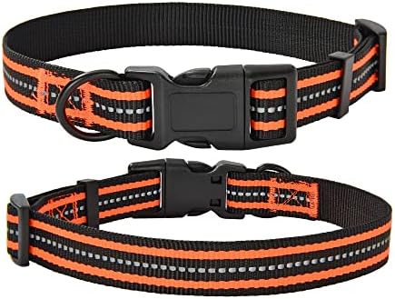 Mile High Life Reflective Dog Collar, Adjustable Lightweight Quick Release