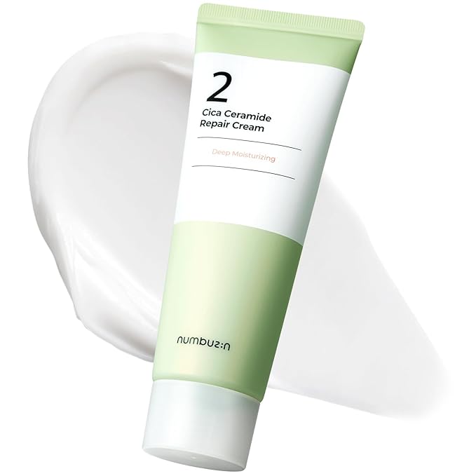 numbuzin No.2 Cream | Cica Ceramide Repair Cream | Ceramide, Centella Asiatica | Hydrating, Calming, Strengthen Skin Barrier, Deep Repair, Recovery | All Skin Types | 2.02 fl. oz.