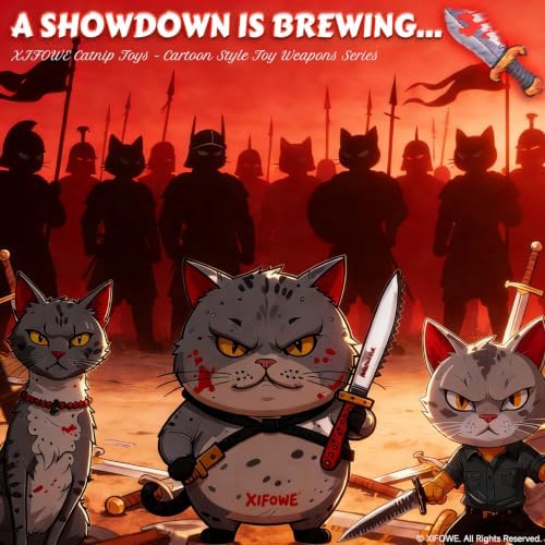 Catnip Toy [2000mg Premium Catnip], Sword Style Cat Kicker Toy