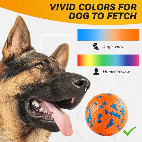 FUSOTO 3Pcs Dog Balls, Tennis Balls for Dog