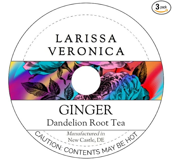 Ginger Dandelion Root Tea (Single Serve K-Cup Pods) (12 pods, ZIN: 572803) - 3 Pack
