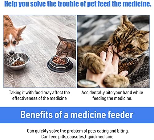 4 Pcs Pet Pill Plunger Popper for Small Cats Dogs