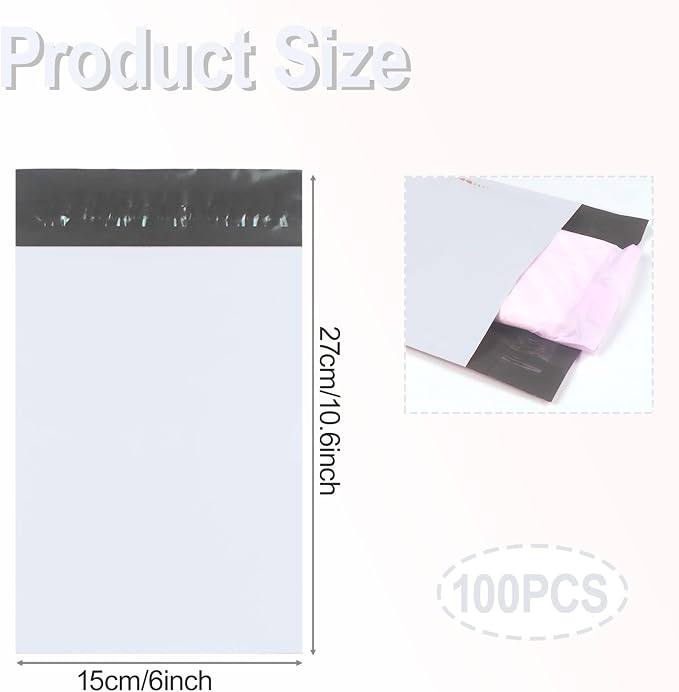 100 PCS Sanitary Napkin Disposal Bags, Feminine Hygiene Disposal Bags for Tampons and Pads, Block Odors, Self-Sealing, 10.6 * 5.9 Inch (Light Gray)