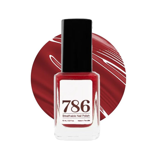 786 Cosmetics Breathable Vegan, Cruelty-Free, Healthy, Halal, Fast-Drying Nail Polish (Agra)