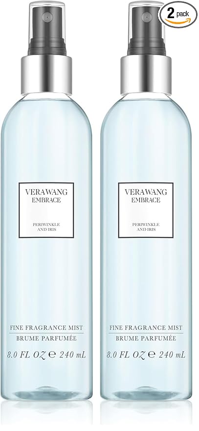 Vera Wang Body Mist for Women, Periwinkle and Iris | 8 Ounce | Pack of 2 | Passionate Floral | Sparkling Fragrance