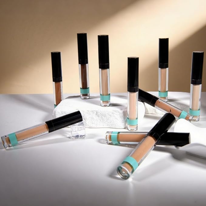 Liquid Concealer for Older Women, Under Eye Brightener Full Coverage Concealer for Dark Circles, Spots, Lightweight Waterproof Foundation Makeup, Vegan & Cruelty-Free, 04 Medium