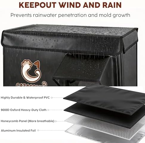 Outdoor Heated Cat House with Escape Door 24" x 20" x 15" Black