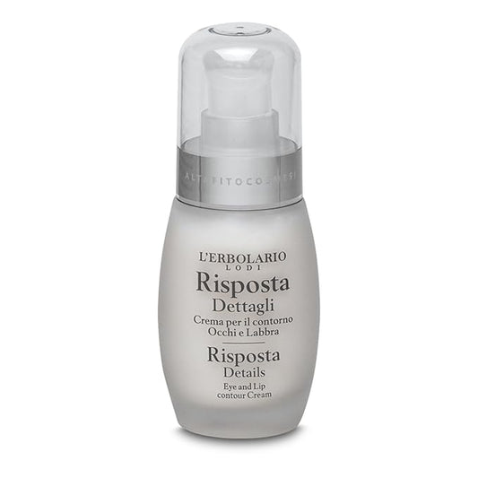 L'Erbolario Risposta Details Eye and Lip Contour Cream, 1 oz, Firming Eye Cream, with Shea Butter, Moisturizing and Nourishing, Cruelty-Free