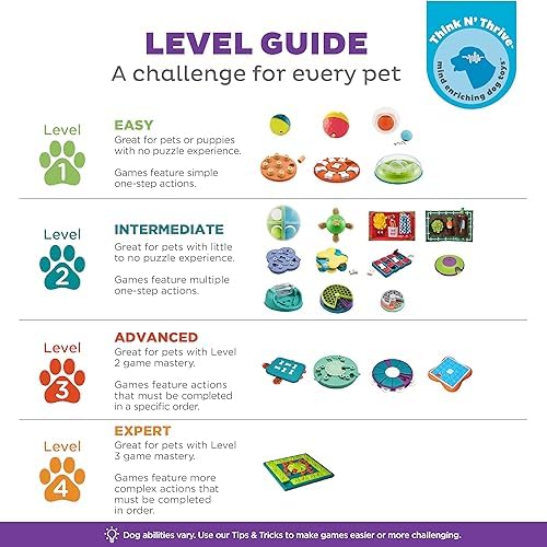 Outward Hound by Nina Ottosson Dog Smart Treat Puzzle Enrichment Toy, Level 1 Beginner, Tan, Composite
