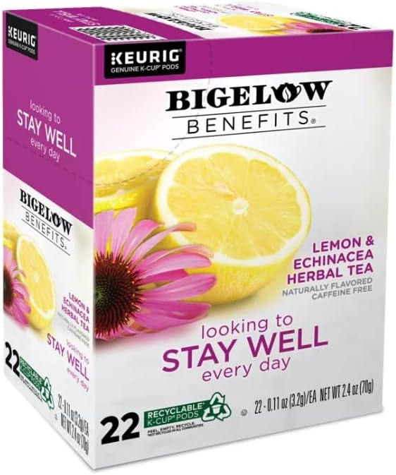 Lemon & Echinacea Herbal Tea K-Cup Pods, 88 Count