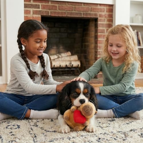 SPOT Capybara with Heart Plush Dog Toy, Soft Stuffed Squeaky & Crinkle Toy for Calm and Gentle Play, Adorable Capybara, for Light Chewers and Small Dogs, 8 Inch