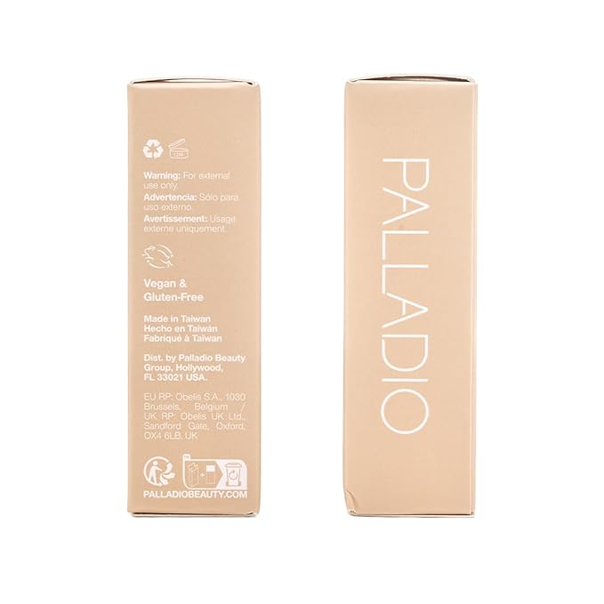 Palladio Skin Tint with Aloe, Niacinamide and Hyaluronic Acid, Sheer to Medium Coverage, Glowy Finish, Brightening and Blurring Lightweight Foundation Makeup (Fair Porcelain)