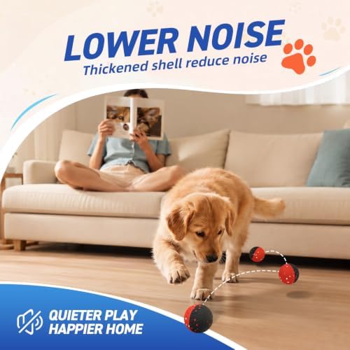 HETOO Interactive Dog Toys, Smart Balls with Remote Control, 3.2 Inch