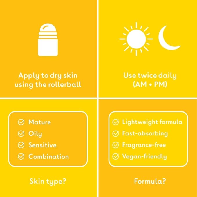 Q+A Caffeine Eye Serum (15ml), Brightening Eye Serum, 99.9% Natural Caffeine Treatment for Dark Circles, Puffiness & Fine Lines, with Green Tea & Pomegranate Antioxidants, Anti Aging Skincare