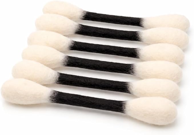 Glaciart One Swabs Cat Toys with Catnip - 6 Pk | Durable for Chew, Cute Cat Toys Interactive Kitty for Boredom, Exercise, & Play | Filled w/Organic Catnip for Anxiety & as Digestive Aid | Gift Idea