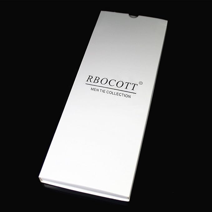 RBOCOTT Solid Color Tie Formal Necktie for Men
