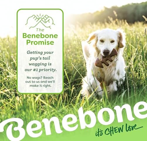 Benebone Fishbone Durable Dog Chew Toy for Aggressive Chewers, Giant