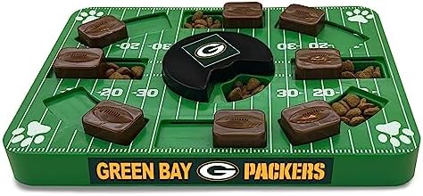 Pets First NFL Green Bay Packers Puzzle Toy - Interactive Dog Puzzle Treat Toy