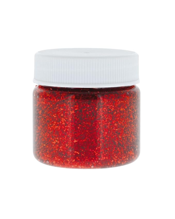 Sparkling Red Glitter Fake Blood - 1 oz | Realistic Halloween Costume Makeup for Gory Effects and Special Effects, Beauty in Glitter Infused Halloween Makeup for Spooky Monster Cosplays