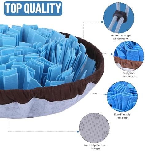 PET ARENA Adjustable Snuffle Mat for Dogs Puzzle Feeder Toy