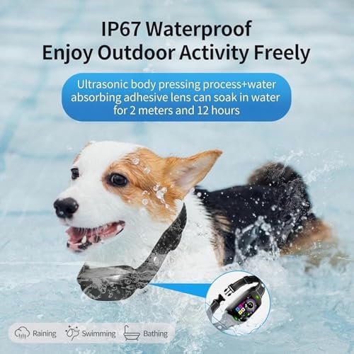 Dog Barking Collar, Barking Collar for Small Medium Large Dogs, Smart AI Dual Identification Anti-Barking Collar, Rechargeable Automatic Stop Dog Barking Collar with 3 Adjustable Shock Modes
