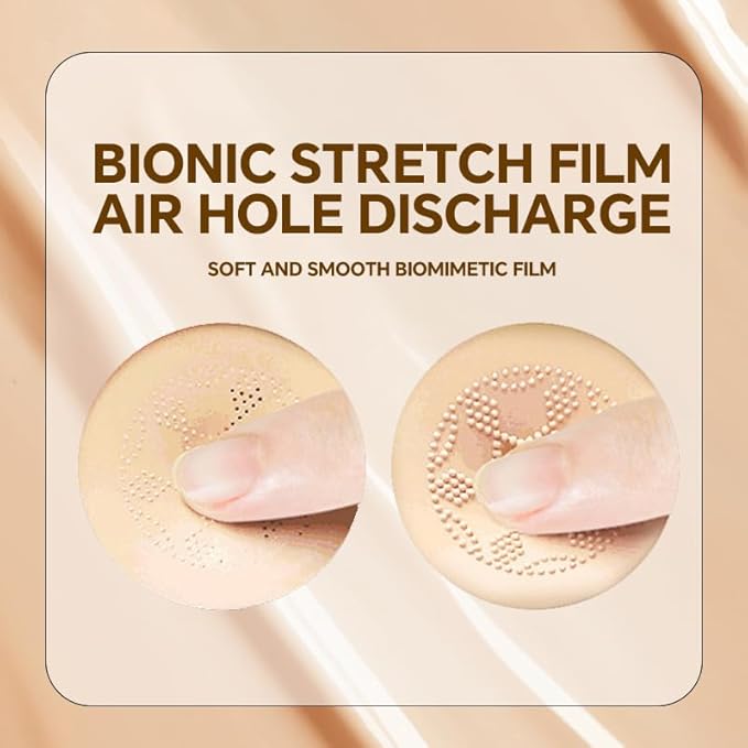 Moisture Cushion CC Cream Foundation for Mature Skin - Flawless Concealer BB Cream with Mushroom Sponge, Long-Lasting Waterproof Air Cushion, Natural (02# – Refill Kit (1 Full + 2 Refills))