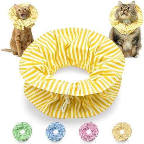 Cat Cone Collar Soft Recovery Collar Adjustable Surgery Cone for Kittens