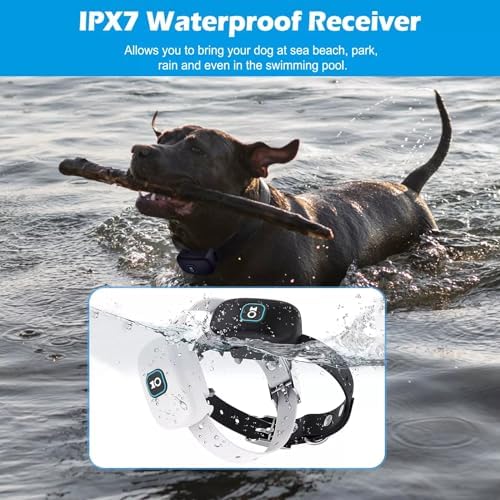 Wireless Dog Fence, Pet Boundary Containment System, Rechargeable Waterproof Training Collar Receiver, Vibrate/Shock Dog Fence, Safe Effective, Electric Pet Fence for Stubborn Dogs,for2dogs