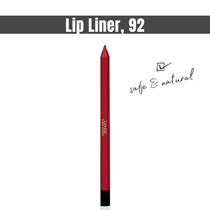 GA-DE Everlasting Lip Liner, 92 - Automatic Pencil with Retractable Tip - Smudge-Resistant - Enriched with Vitamin E and Antioxidants - 0.01 oz