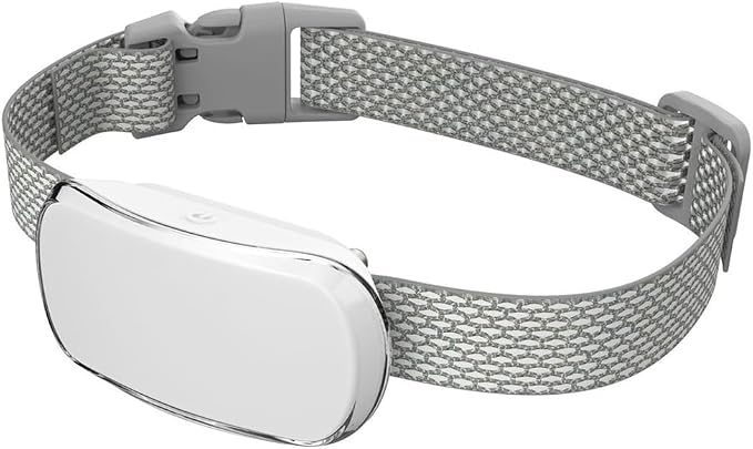 Bark Collar, Dog Bark Collar for Small, Medium and Large Dogs, with 5 Adjustable Sensitivity Beeps Vibration Shock, Waterproof Rechargeable Smart Bark Collar (White)
