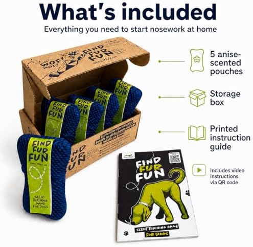 FIND-FUR-FUN Scent Training Game for Dogs with Step-by-Step Video Guide