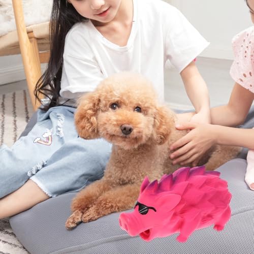 BESTOYARD Squeaky Dog Toy Interactive Puppy Chew Toy for Teeth Cleaning Tooth Molding Pet for Small and Large Dogs Bite Resistant 8.26 X 3.93 X 3.54 in 1 Pack