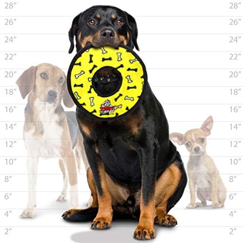 TUFFY® : (2 Pack No Stuff Ring Dog Toy: Ultra Durable Plush Toy with Multiple Layers & Reinforced Seams, Washable and Floats, Original Construction