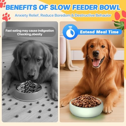 2 Pack Dog Lick Bowl, Slow Feeder Licking Bowl(Green)